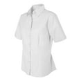 thumbnail image 2 of FeatherLite Women's Short Sleeve Stain Resistant Oxford Shirt Size up to 3XL, 2 of 5
