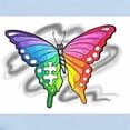 thumbnail image 2 of CafePress - Rainbow Butterfly With Puzzle Piece Body Suit - Long Sleeve Cotton Baby Bodysuit, 2 of 4