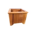 thumbnail image 4 of T&L Large Square Planter Box - cedar stained, 4 of 5