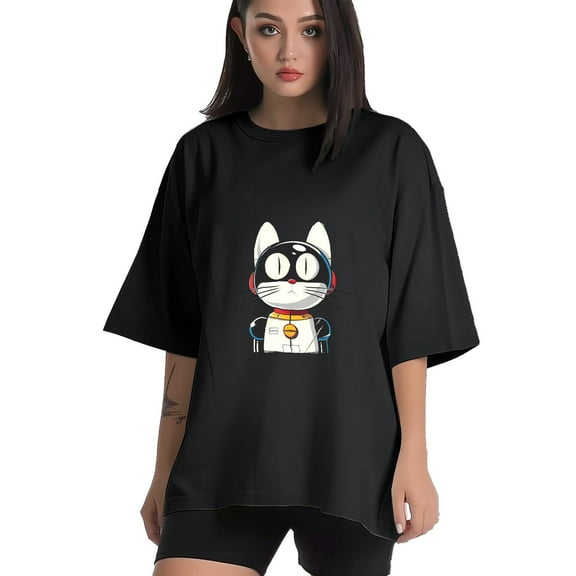 Women T Shirt Graphic Tee Summer Tops Half Sleeve Loose Drop Shoulder Vintage Shirts Streetwear Sweat Casual Tees XS