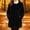 Black, variant on Mid-Length Fall Jackets for Women Ladies Purple Fleece Fuzzy Jackets Casual Full Sleeve Lightweight Tops,L