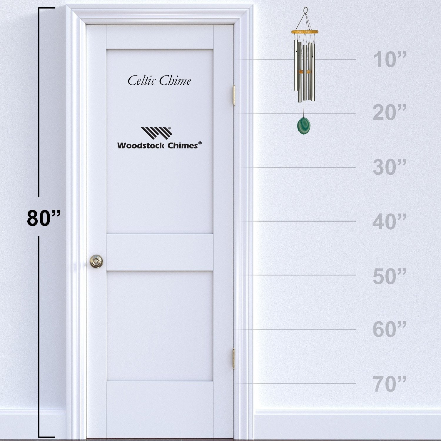 Woodstock Wind Chimes Signature Collection, Woodstock Celtic Chime, 24'' Wind Chime WCCS