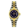 thumbnail image 1 of Pre-Owned Rolex Datejust 26MM 6917 Black Diamond Dial Fluted Bezel Two Tone Yellow Gold Jubilee Bracelet, 1 of 6