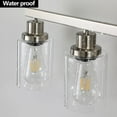 thumbnail image 6 of ACE-LIGHTS,Modern 8-Lights Vanity Bathroom Mirror Light with Clear Glass Shades(Bulbs Not Included),Contemporary Wall Sconce for Bathroom,Dressing Room,Bedroom,Living Room(Brushed Nickel), 6 of 11