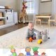 thumbnail image 2 of Elegante tapete de juegos extra grande para niños y bebés, espuma gruesa y cómoda. Seis Pavimentos con cantos para bebés de 24â‚¬� x 24â‚¬�. No tóxico, sin olores, resistente a derrames, duradero. Yay, 2 of 5