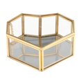 thumbnail image 3 of thinsony Nordic Style Glass Storage Box Gold Display Organizer Decorative Box Tray Jewelry Cosmetics Display Box, 3 of 9