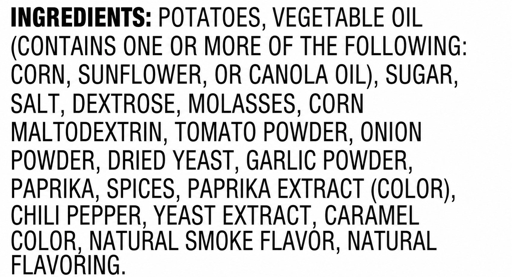 Great Value Barbecue Flavored Potato Chips, 7.75 oz