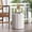 Antique White2, variant on FFZ Kingstown Barrel Side Table with Woven Rattan and Iron Frame, 17.5 x 17.5 x 16.75 inch, Brown Multi