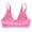 Pink, variant on Women's Deep V-Neck Sports Bra Strappy Padded Sports Bra Low Impact Fitness Yoga Bra U-Back Workout Bra Crop Top (S, Orange)