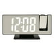 thumbnail image 1 of Reloj despertador digital LED con carga USB y pantalla grande para sala de estudio, hotel y sala de estar. Letra blanca negra, 1 of 8
