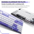 thumbnail image 5 of THUNDEROBOT-Teclado mecánico inalámbrico K96, teclado de productividad de perfil bajo, 98 teclas con teclas Roller Marco, teclas PBT para PC, 5 of 5