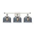 thumbnail image 2 of Innovations Lighting  Ballston Urban Bell - 3 Light 28" Bath Vanity Light Silver Plated Mercury/White and Polished Chrome Finish, 2 of 5