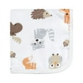 thumbnail image 3 of Hudson Baby Infant Boy Cotton Muslin Washcloths, Woodland, One Size, 3 of 5