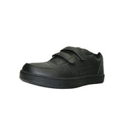 Tanleewa Men's Leather Strap Sneakers Lightweight Hook and Loop Walking Shoe Size 3 Adult Male