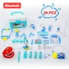 Shinehalo Pretend Role Play 36 Pieces Doctor Playset Medical Toys Roles Play As Doctor Dentist Nurse For Kids