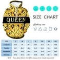 thumbnail image 4 of WHNBCW Men's Novelty Gold Floral Printed Hoodie Funny Gold and Black Graphic Sweatshirt, 4 of 7