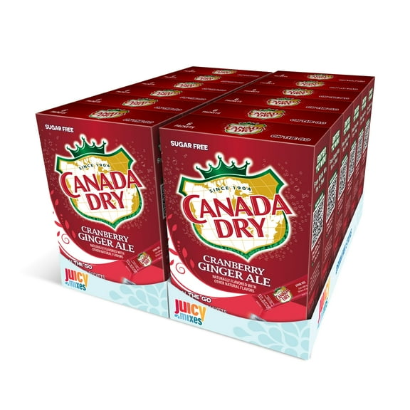 Canada Dry Powder Drink Mix – Sugar Free & Delicious (Cranberry Ginger Ale, 72 Sticks)