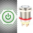 thumbnail image 2 of Botón de interruptor plano, 2 piezas de 12 mm, 4 botones de interruptor de reinicio automático, artesanía superior, 2 of 8