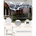 thumbnail image 5 of Sun Shade Sail 14x18Ft Navy Blue Grey Modern Art Geometric Circles Abstract Uv Block Sunshade Canopy Outdoor Shade Cover Rectangle Shade Cloth For Patio Garden Yard Deck Pergola, 5 of 6
