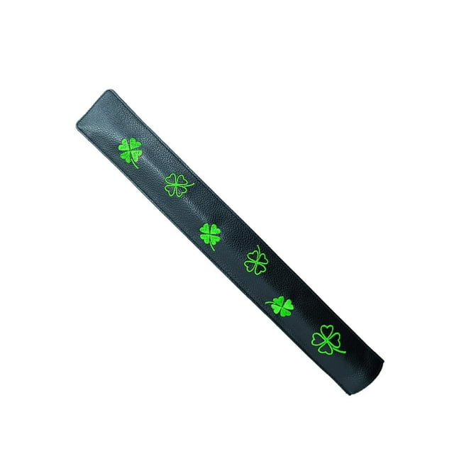 High Quality Alignment Stick Cover Leather Golf Leather Case Golfer Men Headcover Black