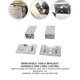 thumbnail image 4 of Removable Stainless Steel Caravan 1 Pair Desktop Removable Table Bracket Replacement for RV Yacht Ship, 4 of 5