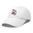 thumbnail image 5 of Dalix Strawberry Milk Embroidered Womens Cotton Dad Hat Baseball Cap in White, 5 of 5