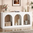 thumbnail image 2 of Tribesigns 70.9" White Console Table with Storage, 2 of 7