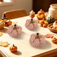 thumbnail image 6 of WKSCLPAI Halloween Knitted Pumpkin Decoration Orange Color Thanksgiving Festival Party Home Shelf Tabletop Display Ornament, 6 of 6