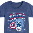 thumbnail image 3 of Marvel Captain America - Katakana - Toddler and Youth Girls Fitted Short Sleeve Graphic T-shirt, 3 of 5