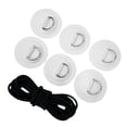 thumbnail image 3 of Accesorios para kayak - 6 parches D de repuesto/cuerda elástica para canoa inflable de PVC Blanco, 3 of 8