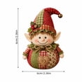 thumbnail image 3 of Patchwork Fabric Doll DIY Kit, Handmade Sewing Craft Set with Pre-Cut Fabric, Stuffing and Accessories, Christmas Seasonal Plush Decor Project for Adults Beginners(1pcs), 3 of 7