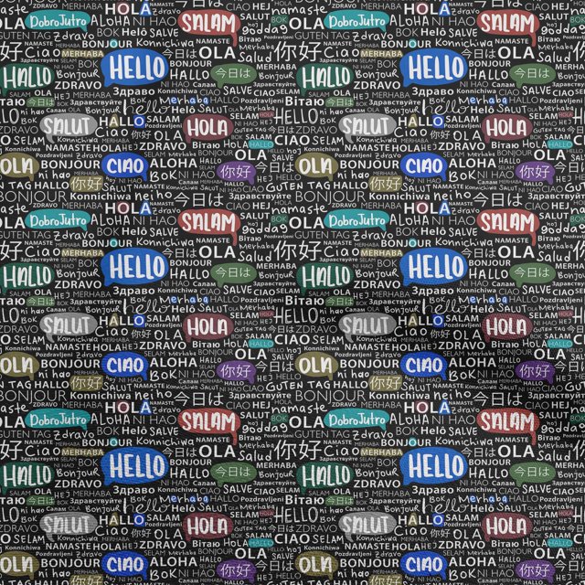 oneOone Polyester Spandex Black Fabric Writing Text Fabric For Sewing Printed Craft Fabric By The Yard 56 Inch Wide