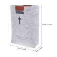 thumbnail image 2 of KAKOWELY Bolsa para la Biblia, bolsa de fieltro, bolsa para llevar la Biblia, bolsa de fieltro para el supermercado, bolso de mano de fieltro, bolsa para estudiar la Biblia, 2 of 5