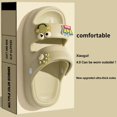 thumbnail image 4 of Sandalias planas antideslizantes para hombre y mujer, chanclas informales de suela suave con dibujos animados, zapatos de playa para interiores y exteriores, Verano, 4 of 7