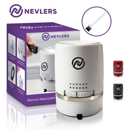 Nevlers Adjustable Angle Manual Kitchen Knife Sharpener - White