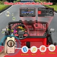 thumbnail image 4 of Funcid 24 Volt Ride on Toys with Remote Control, 400W 2-Seater Ride on Cars with Colored LED Lights & Battery Indicator, Electric Car for Kids w/ Bluetooth, Light Control, Volume Knob, Red, 4 of 9