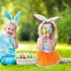 thumbnail image 4 of Xihbxyly Diadema de Pascua, Adorable Diseño de Orejas de Conejo y Zanahoria, Falda de Gasa Suave, Perfecta para Fiestas de Pascua, Celebraciones de Primavera, Regalo para Festividades, Diadema de 18, 4 of 6