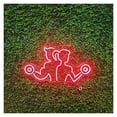 thumbnail image 1 of Letrero De Neón Hombre Y Mujer Con Mancuernas, Ideal Para Decoración Gimnasios, 45cm, 1 of 4