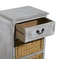 thumbnail image 5 of DecMode 16" x 36" Gray Wood Traditional Storage Unit, 5 of 11