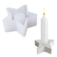 thumbnail image 1 of Yuarrent Diseños únicos de gel de sílice para fabricación de velas de silicona de bricolaje Diseños fáciles de usar y decorativos Artesanía estrella de cinco puntas, 1 of 6