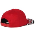 thumbnail image 4 of Outdoor Cap VROOM-01 Checkered Flame Solid Back Cap-Red, 4 of 8