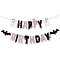 thumbnail image 4 of Halloween Birthday Banner Decorations Multi Color Paper Party Supplies For Decor 1 Set, 4 of 5