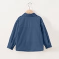 thumbnail image 6 of Wilark Girls Fall Corduroy Shirt Jackets Loose Fit Lightweight Long Sleeve Collared Casual Trendy Kids Shackets with Pockets Blue 10, 6 of 7