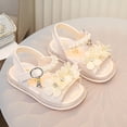 thumbnail image 4 of ZACPNCV Girls Open Toe Sandals LED Light Up Soft Sole Comfort Beach Shoes Summer, 4 of 9