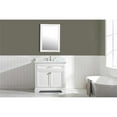 thumbnail image 3 of Milano 36" Single Sink Bathroom Vanity Set in White with Carrara Marble and Sink, 3 of 13