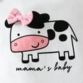 thumbnail image 2 of WIBACKER Newborn Baby Girl Summer Outfits Cow Printed Short Sleeve Romper Floral Shorts Clothes with Headband, 2 of 12