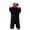 Black-Adult, variant on Dakiuu Big Mouth Monster Onesie Adult Silly Wearable Plush Fleece Character Pajamas Ultra Soft Funny Green Hooded Loungewear for Unisex Women Men