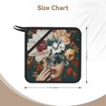 thumbnail image 3 of Disketp Floral Head Dreamscape Pot Holders Kitchen Insulation Mats Heat Resistant Pot-Holder Oven Anti-Scald Pads for Cooking Baking, 7.1*7.1inch, 3 of 8