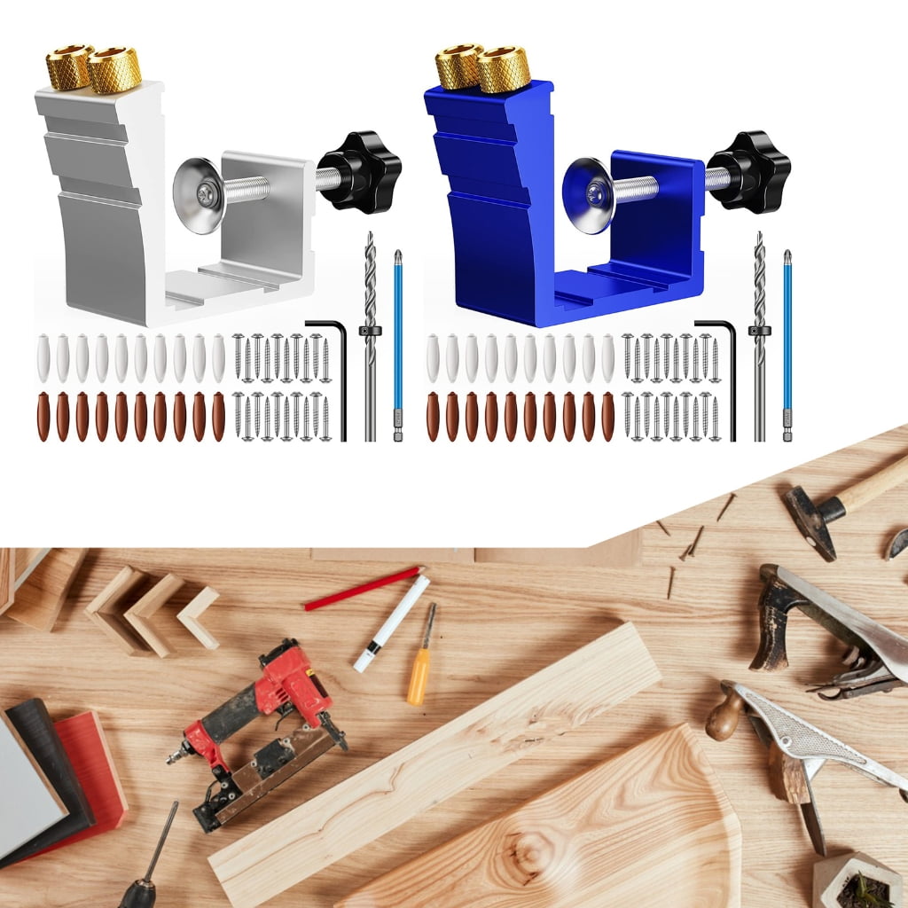 Yokua Woodworking Hole Drill Guide Pocket Hole Jig for Woodworking Enthusiasts