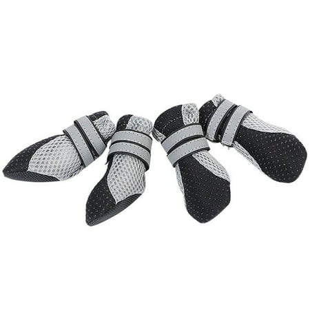 zhongxinda Dog Boots Reflective Lightweight Pet Dog Shoes Paw Protector With Anti-Slip Sole For Small and Big Dogs